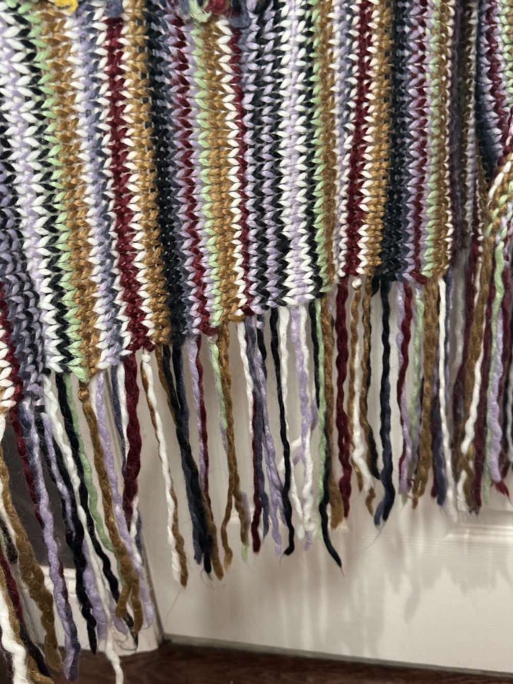 *RARE* Free People Tparty Technicolor Multicolor Knit Long Cardigan w/ fringe - Picture 10 of 14